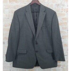 Lauren Ralph Lauren Mens 44R Grey Twill 100% Wool Sport Coat Blazer